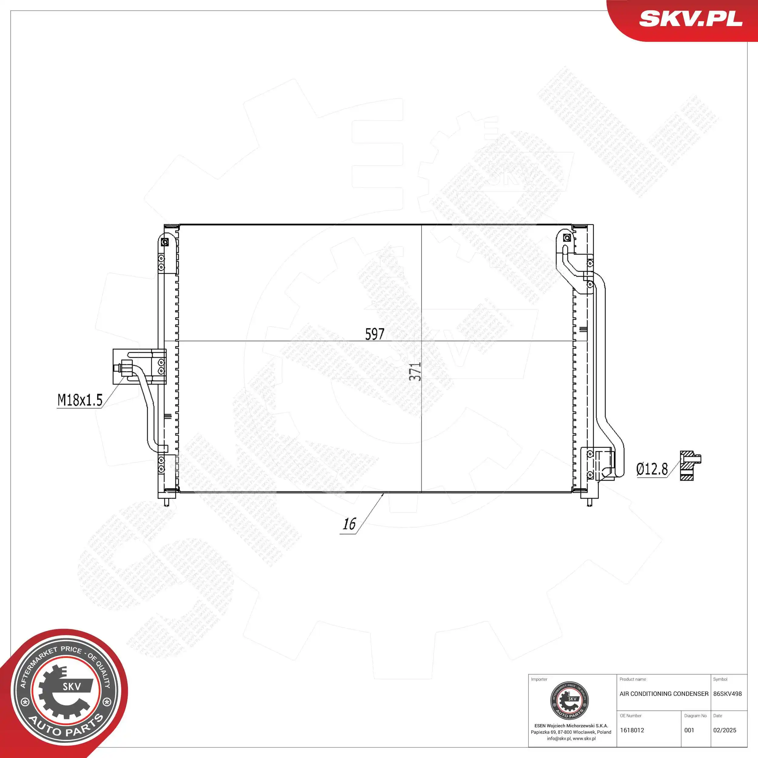 Condenser, air conditioning